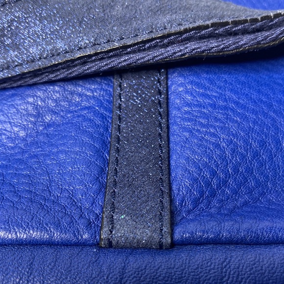 Fossil Erin Leather Foldover Tote/crossbody Bag - Picture 9 of 11